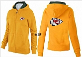 Womens Kansas City Chiefs Team Logo 2015 Full Zip Hoodie-73,baseball caps,new era cap wholesale,wholesale hats