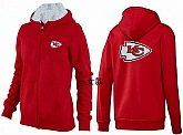 Womens Kansas City Chiefs Team Logo 2015 Full Zip Hoodie-75,baseball caps,new era cap wholesale,wholesale hats