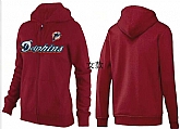 Womens Miami Dolphins Team Logo 2015 Full Zip Hoodie-14,baseball caps,new era cap wholesale,wholesale hats