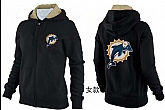 Womens Miami Dolphins Team Logo 2015 Full Zip Hoodie-45,baseball caps,new era cap wholesale,wholesale hats