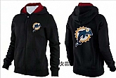 Womens Miami Dolphins Team Logo 2015 Full Zip Hoodie-47,baseball caps,new era cap wholesale,wholesale hats