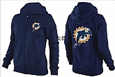 Womens Miami Dolphins Team Logo 2015 Full Zip Hoodie-57,baseball caps,new era cap wholesale,wholesale hats