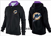 Womens Miami Dolphins Team Logo 2015 Full Zip Hoodie-60,baseball caps,new era cap wholesale,wholesale hats