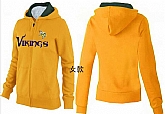 Womens Minnesota Vikings Team Logo 2015 Full Zip Hoodie-22,baseball caps,new era cap wholesale,wholesale hats