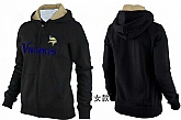 Womens Minnesota Vikings Team Logo 2015 Full Zip Hoodie-23,baseball caps,new era cap wholesale,wholesale hats