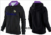 Womens Minnesota Vikings Team Logo 2015 Full Zip Hoodie-24,baseball caps,new era cap wholesale,wholesale hats