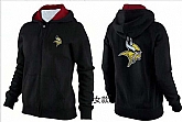 Womens Minnesota Vikings Team Logo 2015 Full Zip Hoodie-40,baseball caps,new era cap wholesale,wholesale hats