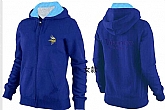 Womens Minnesota Vikings Team Logo 2015 Full Zip Hoodie-47,baseball caps,new era cap wholesale,wholesale hats