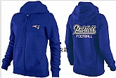 Womens New England Patriots Team Logo 2015 Full Zip Hoodie-21,baseball caps,new era cap wholesale,wholesale hats