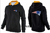 Womens New England Patriots Team Logo 2015 Full Zip Hoodie-48,baseball caps,new era cap wholesale,wholesale hats