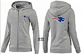 Womens New England Patriots Team Logo 2015 Full Zip Hoodie-56,baseball caps,new era cap wholesale,wholesale hats