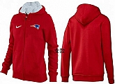 Womens New England Patriots Team Logo 2015 Full Zip Hoodie-59,baseball caps,new era cap wholesale,wholesale hats