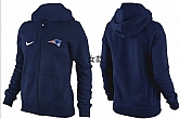 Womens New England Patriots Team Logo 2015 Full Zip Hoodie-68,baseball caps,new era cap wholesale,wholesale hats