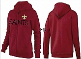 Womens New Orleans Saints Team Logo 2015 Full Zip Hoodie-14,baseball caps,new era cap wholesale,wholesale hats