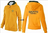 Womens New Orleans Saints Team Logo 2015 Full Zip Hoodie-55,baseball caps,new era cap wholesale,wholesale hats