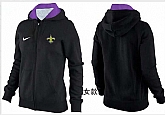 Womens New Orleans Saints Team Logo 2015 Full Zip Hoodie-62,baseball caps,new era cap wholesale,wholesale hats