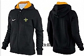 Womens New Orleans Saints Team Logo 2015 Full Zip Hoodie-67,baseball caps,new era cap wholesale,wholesale hats