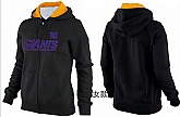 Womens New York Giants Team Logo 2015 Full Zip Hoodie-26,baseball caps,new era cap wholesale,wholesale hats