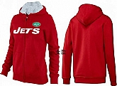 Womens New York Jets Team Logo 2015 Full Zip Hoodie-19,baseball caps,new era cap wholesale,wholesale hats