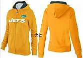 Womens New York Jets Team Logo 2015 Full Zip Hoodie-22,baseball caps,new era cap wholesale,wholesale hats