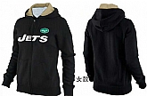 Womens New York Jets Team Logo 2015 Full Zip Hoodie-23,baseball caps,new era cap wholesale,wholesale hats