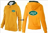 Womens New York Jets Team Logo 2015 Full Zip Hoodie-46,baseball caps,new era cap wholesale,wholesale hats