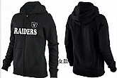 Womens Oakland Raiders Team Logo 2015 Full Zip Hoodie-12,baseball caps,new era cap wholesale,wholesale hats
