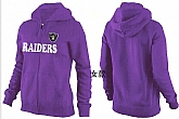 Womens Oakland Raiders Team Logo 2015 Full Zip Hoodie-13,baseball caps,new era cap wholesale,wholesale hats