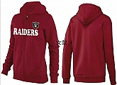 Womens Oakland Raiders Team Logo 2015 Full Zip Hoodie-14,baseball caps,new era cap wholesale,wholesale hats