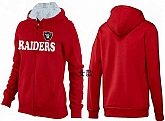 Womens Oakland Raiders Team Logo 2015 Full Zip Hoodie-19,baseball caps,new era cap wholesale,wholesale hats