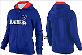 Womens Oakland Raiders Team Logo 2015 Full Zip Hoodie-25,baseball caps,new era cap wholesale,wholesale hats