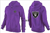 Womens Oakland Raiders Team Logo 2015 Full Zip Hoodie-32,baseball caps,new era cap wholesale,wholesale hats