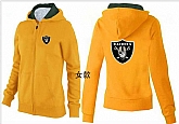 Womens Oakland Raiders Team Logo 2015 Full Zip Hoodie-39,baseball caps,new era cap wholesale,wholesale hats