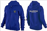 Womens Oakland Raiders Team Logo 2015 Full Zip Hoodie-60,baseball caps,new era cap wholesale,wholesale hats