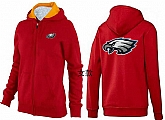 Womens Philadelphia Eagles Team Logo 2015 Full Zip Hoodie-22,baseball caps,new era cap wholesale,wholesale hats