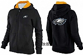 Womens Philadelphia Eagles Team Logo 2015 Full Zip Hoodie-29,baseball caps,new era cap wholesale,wholesale hats