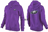 Womens Philadelphia Eagles Team Logo 2015 Full Zip Hoodie-32,baseball caps,new era cap wholesale,wholesale hats