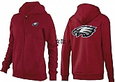 Womens Philadelphia Eagles Team Logo 2015 Full Zip Hoodie-33,baseball caps,new era cap wholesale,wholesale hats