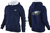 Womens Philadelphia Eagles Team Logo 2015 Full Zip Hoodie-35,baseball caps,new era cap wholesale,wholesale hats