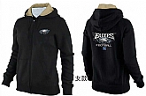 Womens Philadelphia Eagles Team Logo 2015 Full Zip Hoodie-36,baseball caps,new era cap wholesale,wholesale hats