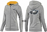 Womens Philadelphia Eagles Team Logo 2015 Full Zip Hoodie-38,baseball caps,new era cap wholesale,wholesale hats