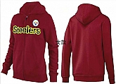 Womens Pittsburgh Steelers Team Logo 2015 Full Zip Hoodie-14,baseball caps,new era cap wholesale,wholesale hats