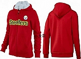 Womens Pittsburgh Steelers Team Logo 2015 Full Zip Hoodie-20,baseball caps,new era cap wholesale,wholesale hats