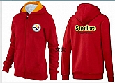 Womens Pittsburgh Steelers Team Logo 2015 Full Zip Hoodie-32,baseball caps,new era cap wholesale,wholesale hats