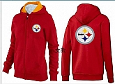 Womens Pittsburgh Steelers Team Logo 2015 Full Zip Hoodie-49,baseball caps,new era cap wholesale,wholesale hats