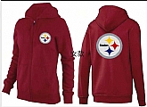 Womens Pittsburgh Steelers Team Logo 2015 Full Zip Hoodie-54,baseball caps,new era cap wholesale,wholesale hats