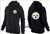 Womens Pittsburgh Steelers Team Logo 2015 Full Zip Hoodie-57,baseball caps,new era cap wholesale,wholesale hats
