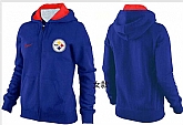 Womens Pittsburgh Steelers Team Logo 2015 Full Zip Hoodie-62,baseball caps,new era cap wholesale,wholesale hats