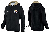 Womens Pittsburgh Steelers Team Logo 2015 Full Zip Hoodie-71,baseball caps,new era cap wholesale,wholesale hats