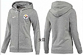 Womens Pittsburgh Steelers Team Logo 2015 Full Zip Hoodie-79,baseball caps,new era cap wholesale,wholesale hats